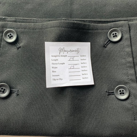 SHEIN Mini Skirt with Buttons Size 2, Black - Picture 5 of 6